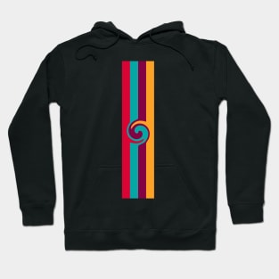 Color stripes geometric Hoodie